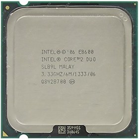 تصویر پردازنده مرکزی اینتل مدل Core2 Duo E8600 Intel Core2 Duo E8600 Wolfdale TRAY CPU