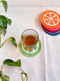 تصویر زیر لیوانی نمدی 