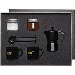 تصویر ست هدیه فنجان نعلبکی قهوه خوری سرامیکی مات مدل 1004 