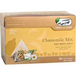 تصویر دمنوش گیاهی مخلوط بابونه مهرگیاه بسته ۱۴ عددی 