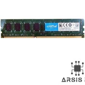 تصویر رم دسکتاپ Crucial DDR3L 8GB 1600MHz 12800استوک 