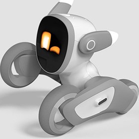 تصویر ربات لونا هوشمند PETBOT Loona همراه با داک شارژر 
