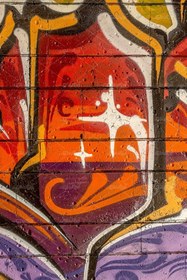 تصویر عکس با کیفیت نقاشی گرافیتی جذاب روی دیوار سنگی 