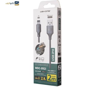 تصویر کابل تبدیل USB به Lightning دبلیو کی مدل WDC-092 طول 2 متر WK WDC-092 USB to Lightning cable 2m