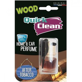 تصویر خوشبو کننده فانوسی خودرو مدل Wood After Tobacco کوئیک کلین-Quick Clean 