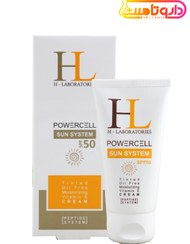 تصویر کرم ضدآفتاب اچ ال رنگی فاقد چربی SPF50 HL Sunscreen Tinted oil free SPF50 Cream 50ML