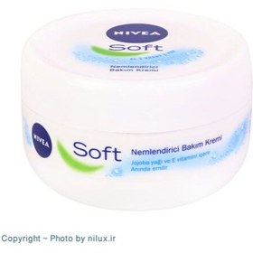 تصویر کرم نرم کننده کاسه ای نیوآ Soft حجم 300 میل Nivea Soft Moisturizing Care Cream 300ml