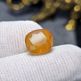 تصویر نگین سنگ یاقوت زرد معدنی کد 35541 