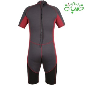 تصویر (لباس غواصی و ورزش های آبی) وتسوت ۳ میل TRESPASS قرمز و مشکی مردانه نیم تنه TRESPASS neoprene wetsuit 3 mm