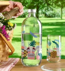 تصویر ست بطری و لیوان ۵ پارچه استرال پاشاباغچه – کد 96983 