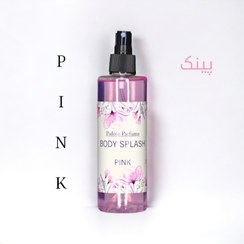 تصویر بادی اسپلش،دخترانه، پینک،pink,پولویی پارفومز،۲۵۰میل،puloie parfums 