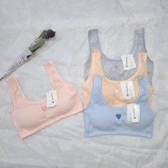 تصویر سوتین نیم تنه نوجوانی کبریتی کاپ دار(کاپ پیوسته) 