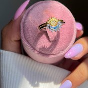 تصویر انگشتر ست ماه و خورشید استیل 