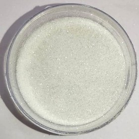 تصویر اکلیل گلیتر سفید ریز کد 131 