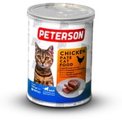تصویر کنسرو پته گربه با طعم مرغ پترسون 400 گرمی PETERSON 