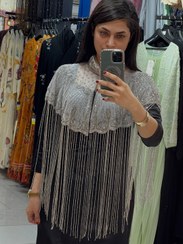 تصویر رودوشی مجلسی هندی کریستال 069-2 