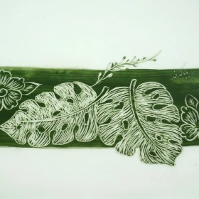 تصویر دیس سرامیکی مدل ریحان 