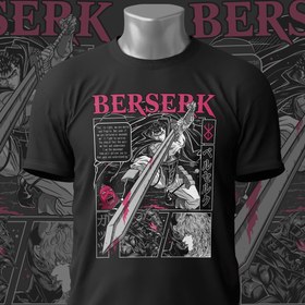 تصویر تیشرت Berserk طرح Guts کد 111 