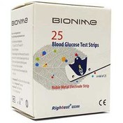 تصویر نوار تست قندخون بایونیم Bionium 
