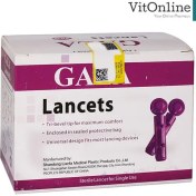 تصویر سوزن تست قند خون چهار پر گالا مدل 30G بسته 100 عددی 