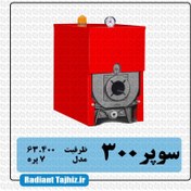 تصویر دیگ چدنی شوفاژکار 7 پره سری سوپر 300 Chauffagekar Super 300 Cast Iron Boiler - 7 Blades