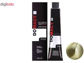 تصویر رنگ موی دوماسی سری زیتونی شماره ۱۲٫۸ رنگ بلوند زیتونی خیلی خیلی روشن حجم ۱۲۰ میلی لیتر DOMACY