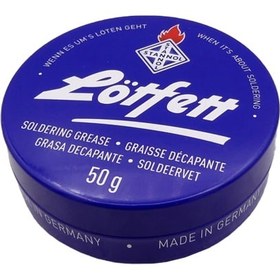 تصویر روغن لحیم استانول لاتفت آبی 50 گرم Lotfett Stannol Solder Grease 50g