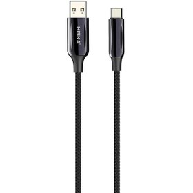 تصویر کابل تبدیل USB به Type-C هیسکا مدل LX-16AC طول 1.8 متر HISKA LX-16AC USB To Type-C 1.8M