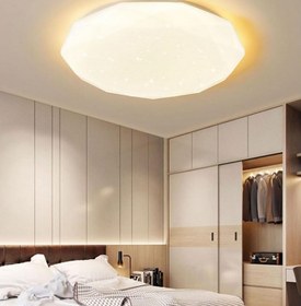 تصویر چراغ سقفی مودی مدل MD6172R-C ظرفیت ۷۲ وات سه حالته 