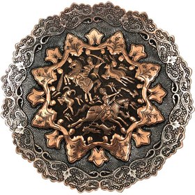 تصویر بشقاب قلمزنی سه بعدی شکارگاه قیمت به شرط خرید تیمی