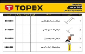 تصویر درفش های جفتی (پلاستیکی و استیل )تاپکس TOPEX 