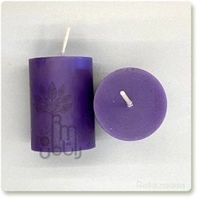 تصویر شمع استوانه‌ای ساده(بنفش) 