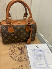تصویر کیف زنانه لویی ویتون رنگ عسلی و قهوه ای 