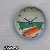 تصویر ساعت دیواری مارال مدل فانتزی زیبا - طرح دایره های رنگی 