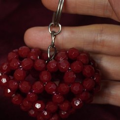 تصویر جاکلیدی قلب مرواریدی|Q010 