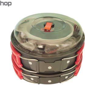 تصویر ست ظروف اسنوهاک درب شیشه ای مدل SnowHawk SN-D55 