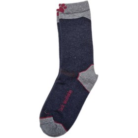 تصویر جوراب حوله ای جک ولف - سورمه ای طوسی jackwolfskin