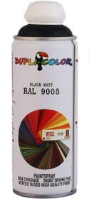 تصویر اسپری رنگ مشكی مات دوپلی کالر مدل 9005 Ral حجم 400 میلی لیتر 