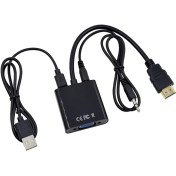 تصویر تبدیل HDMI به VGA پاوردار HDMI-TO-VGA-WITH-POWER