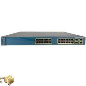 تصویر سوئیچ سیسکو مدل WS-C3560G-24PS-S استوک Cisco WS-C3560G-24PS-S 24Port Switch Stock