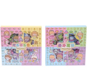 تصویر استیکر جعبه دار ۱۰۰ تیکه شفاف 