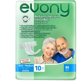 تصویر پوشک بزرگسال اوونی سایز متوسط Adult diapers evony medium