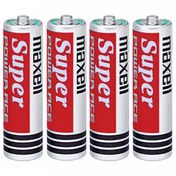 تصویر باتری قلمی مکسل مدل Super Power Ace بسته ۴ عددی 