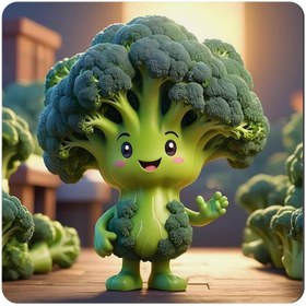 تصویر مگنت صباطرح مدل کلم بروکلی فانتزی کد M549 