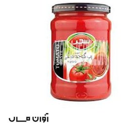 تصویر رب گوجه فرنگی شیشه ای سحر 680 گرمی در بسته بندی 12 عددی 