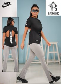 تصویر ست تیرشت و شلوار نایک women set shirt and leg Nike