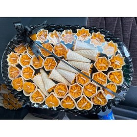تصویر سینی حلوا قیفی 