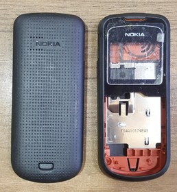 تصویر قاب کامل نوکیا NOKIA 1202 فابریک و آکبند کمپانی نوکیا قاب جلو و شاسی وسط با درب پشت فاقد صفحه کلید رنگ مشکی 