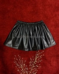 تصویر دامن چرم مدل S1002-35 