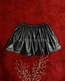 تصویر دامن چرم مدل S1002-35 